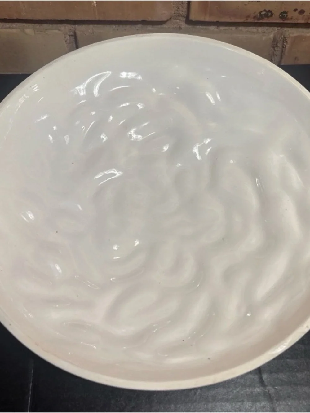 LEMON MERINGUE CERAMIC PIE PAN MADE BY UNIVERSAL TRUMP CORP